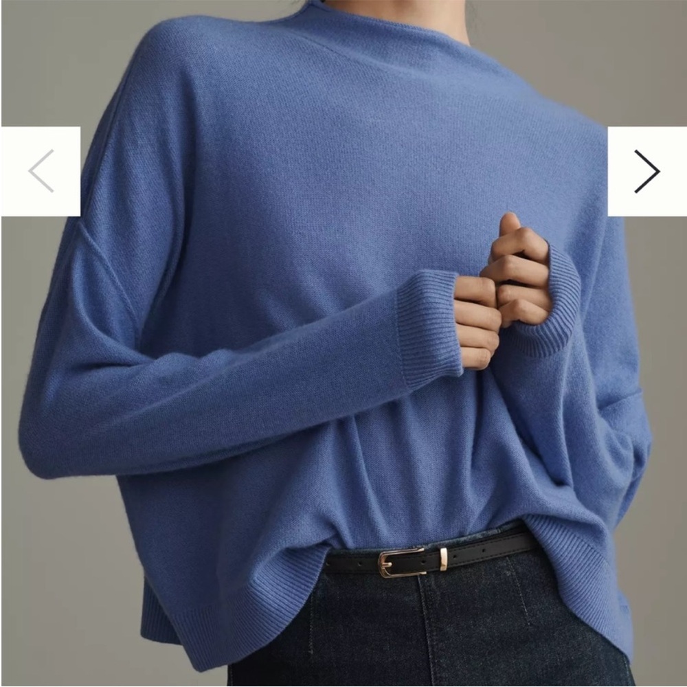 Anthropologie Pilcro The Alani Mock Neck Cashmere Sweater - Picture 3 of 9